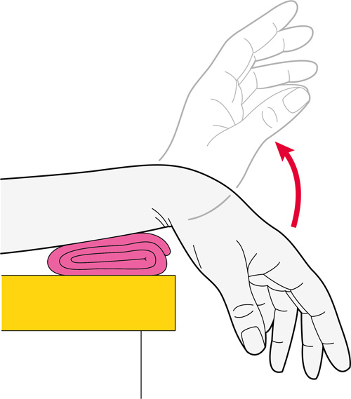 Relaxed fingers and finger tendon gliding positions. (A) Relaxed