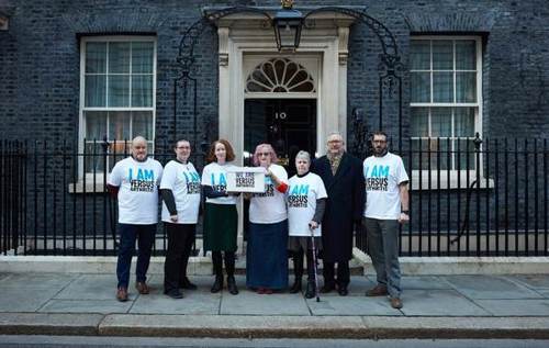 Versus Arthritis outside 10 Downing Street