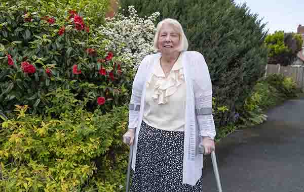 Christine in the garden