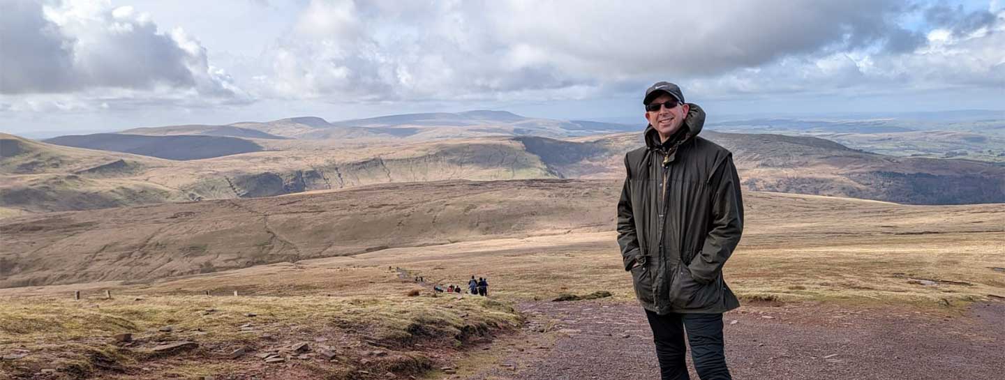 Jon In Front Of A Stunning Vista