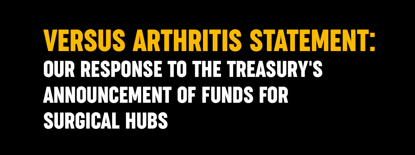 Our response to The Treasury's announcement of funds for surgical hubs