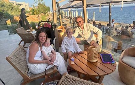 Lynn and her family on holiday